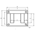 Chuangjia EI 171 transformer lamination core electric sheet 50w800 thickness 0.5mm for transformer